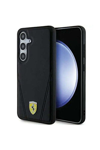 Ferrari Husă MagSafe cu Linii V Ștanțate la Cald pentru Samsung Galaxy S24, N...