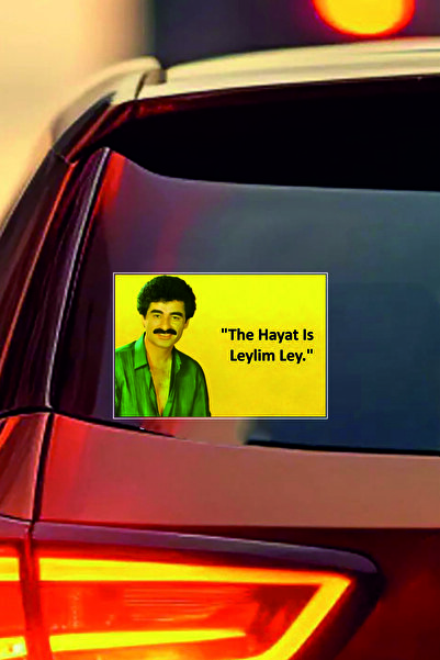 ESLEM İbrahim Tatlıses the Hayat Is Leylim Ley Sticker 2 Pieces Humorous Car ...