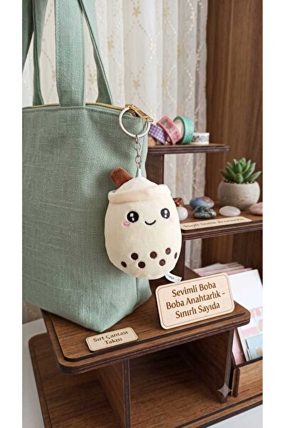Şirin Kawaii Meyveli Peluş Anahtarlık - Sevimli Bubble Çay Çanta Aksesuarı