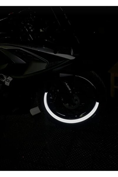 KAPLAMA MERKEZİ Bajaj RS 200 reflektif beyaz jant sticker takım