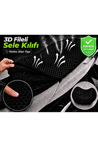 Vi Caro Husă pentru șa motocicletă Asia Ultra 150 Husă pentru șa cu plasă 3D ...