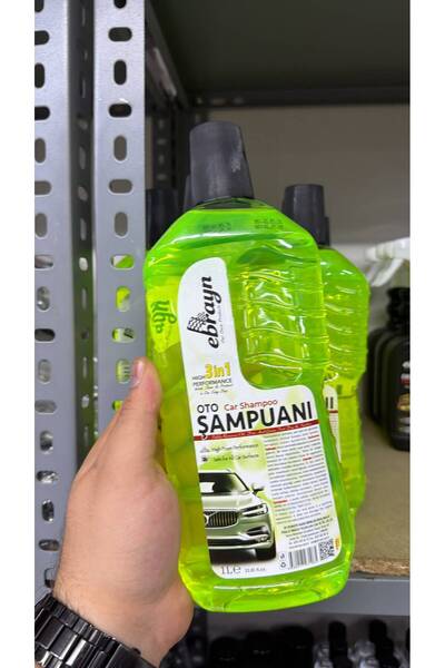 KUZEY AKSESUAR Premium Oto Araç Şampuanı Yıkama Şampuanı 3'in1 - 1 Litre