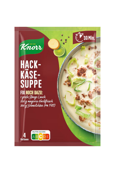 Knorr Σύνθεση καρυκευμάτων για σούπα τυριού με ψιλοκομμένο κρέας 58γρ.