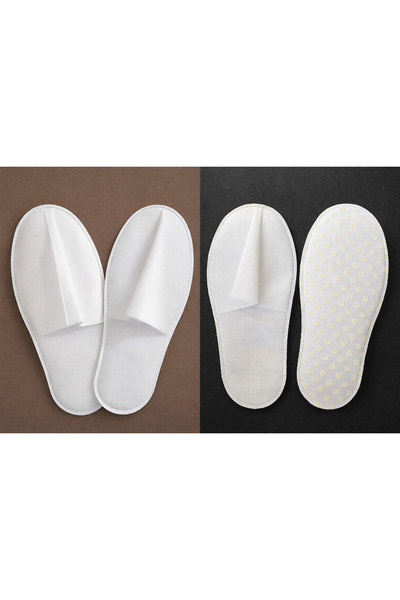 Zirve 250 Pairs of Non-Slip Sole Hotel Slippers & Disposable Slippers & Spa S...