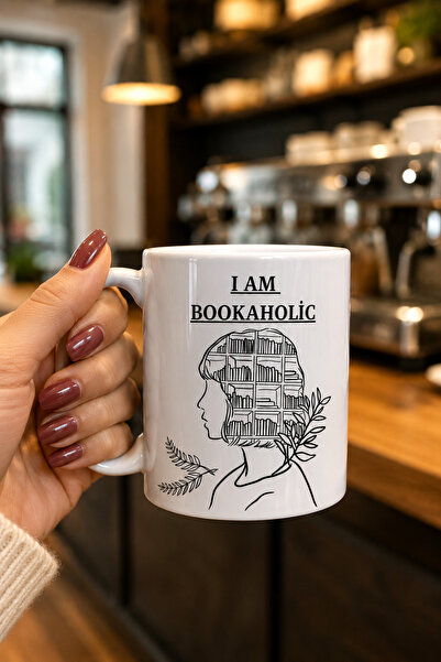 chic crazze I Am Bookaholic Written Book-Themed Mug Model Special for Book Lo...