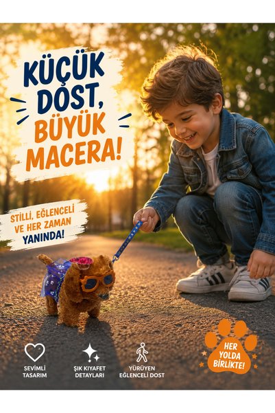 seymen bıçakçılık Peluş Köpek Oyuncağı – Unisex Sevimli Elektronik Oyuncak 3 ...
