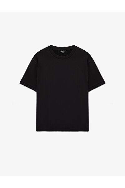 Koton Tricou sport cu mânecă scurtă, cu potrivire confortabilă guler rotund b...