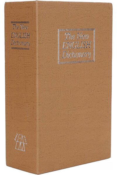 OEM Seif Model Dictionar Carte, 24x15.5x5.5 cm, Metal, Inchisa Cu Cod, Pereti...