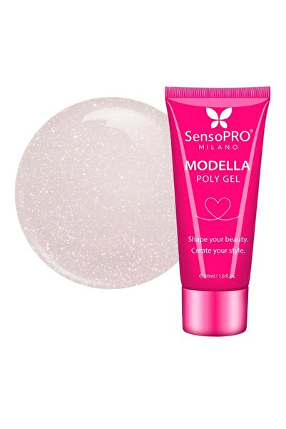 SensoPRO Milano Polygel MODELLA - Nuanță Perlată, 50ml