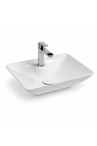 İsvea Sistema Y Tezgah Üstü Çanak Lavabo 52 cm, Batarya Delikli Beyaz | 10SY5...