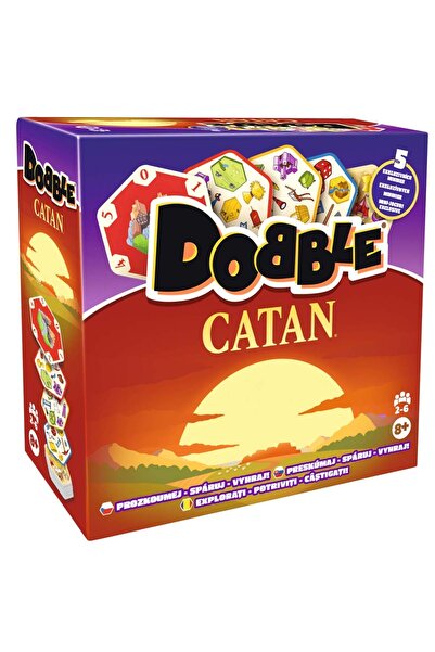 Asmodee Joc de societate, Dobble Catan, Limba Romana