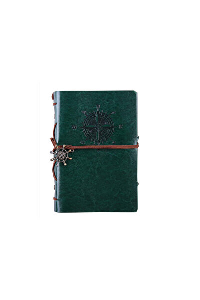 OEM Carnetel de epoca, 80 pagini, bloc inlocuibil, verde, dimensiune 23,5 x 1...