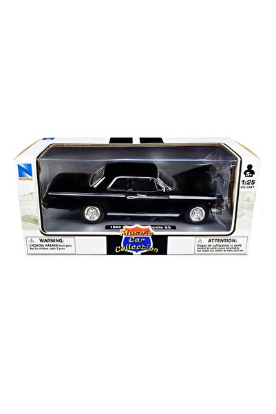 New Ray Masina metalica, New Ray, 1962 Chevrolet Impala SS, Negru, 1:25