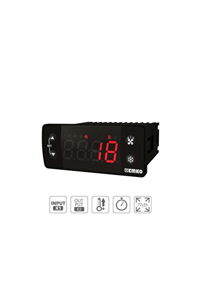 emko ESM-3770 Dijital Araç Klima Ve Soğutma Termostatı 10-30VDC (NTC Sensör D...