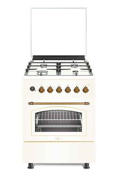 GL GENERAL GLF 6040RB 60 CM KUZİNE RUSTİK BEYAZ FIRIN