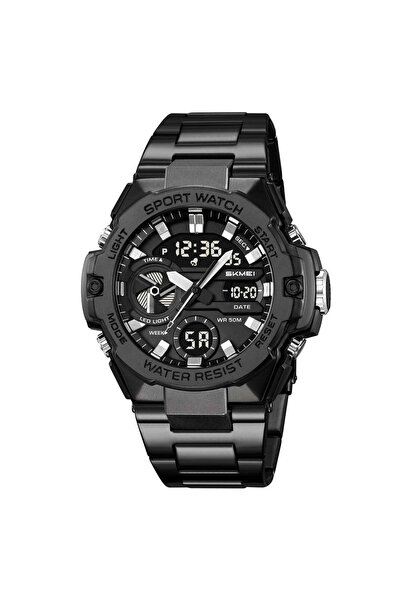 Skmei Ceas 2404 Negru pentru Bărbați – Model Sport Digital cu Brățară Metalic...