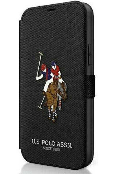 U.S. Polo Assn. Βιβλίο Συλλογής Κεντήματος Δερμάτινο Μαύρο (iPhone 12 Pro Max...