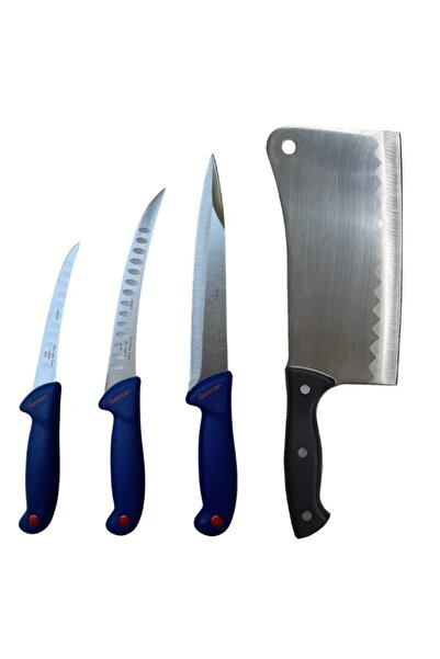 KAVI ONE Set cutite de macelarie, 4 piese, otel inoxidabil, KaviOne