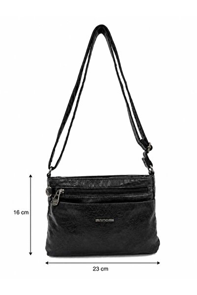 Sanmorris Women's Multi-Compartment Adjustable Crossbody Shoulder Bag Multi-Pocket Daily Crossbody Bag with Inner Lining