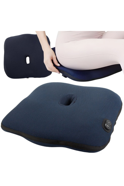 OEM Pernă Ortopedică pentru Scaun cu Încălzire și Masaj Vibrator, Design Ergo...