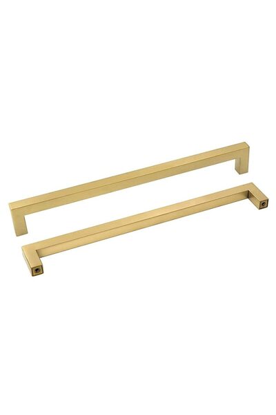 OEM Mâner mobilier Set 10 bucăți Mânere pentru dulapuri din oțel 458 mm Auriu