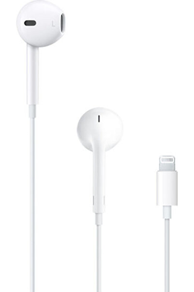 Apple Ακουστικά Ψείρες Handsfree με υποδοχή Lightning Λευκά