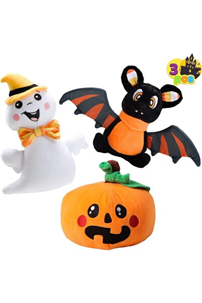 OEM Jucării din pluș pentru Halloween, set de 3 mascote, multicolore