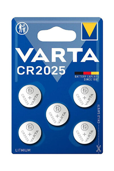 Varta Μπαταρία ρολογιού λιθίου CR2025 3V 5 τεμάχια