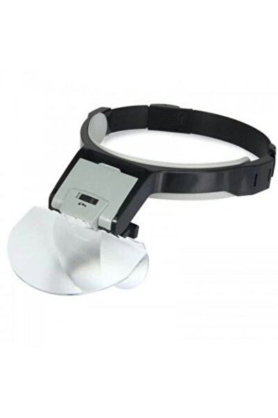 Mestore Lens Mounted 5 Lenses, Led Lamp Hat Type Magnifier
