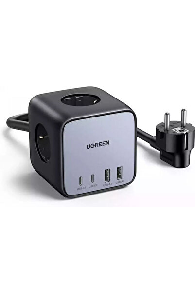 Ugreen Πολύπριζο 3 Θέσεων με 2 USB-A, 2 USB-C και Καλώδιο 1.8μ Κωδικός: 60113