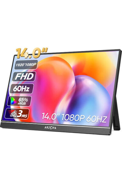 Arzopa A1S IPS HDR Φορητή Οθόνη 14 " FHD 1920x1080