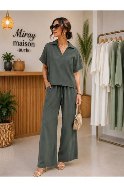 Butik Kadın Tencel Pike Kumaş Takım