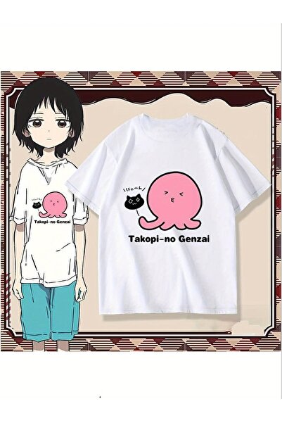 Toum Tricou oversize unisex cu imprimeu Anime Tacopi-no-Genzai