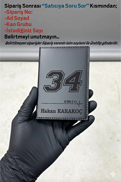 Yalıgraf Reklam Tabela Kişiye Özel Ad Soyad Nabız Tasarımlı Kan Grubu Şehir P...
