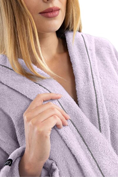 Guy Laroche Μπουρνούζι Casual Lilac Large 100% Cotton