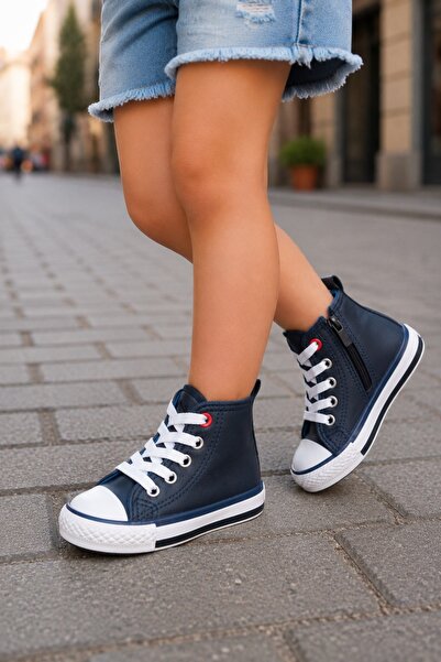 minibonito Unisex Children's High Top Zippered Lightweight Anatomical Sole Sk...