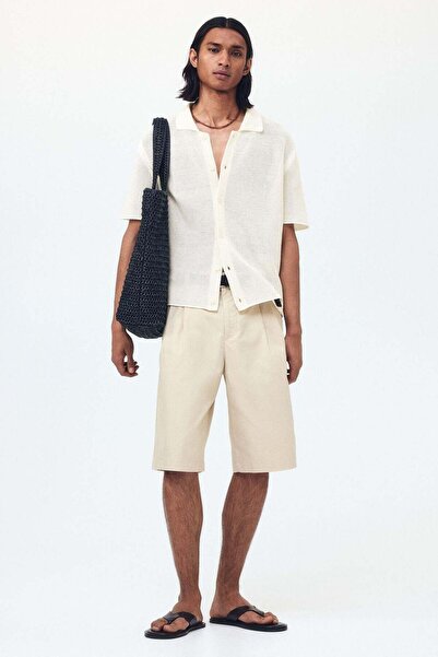 H&M Regular Fit Hole-knit shirt