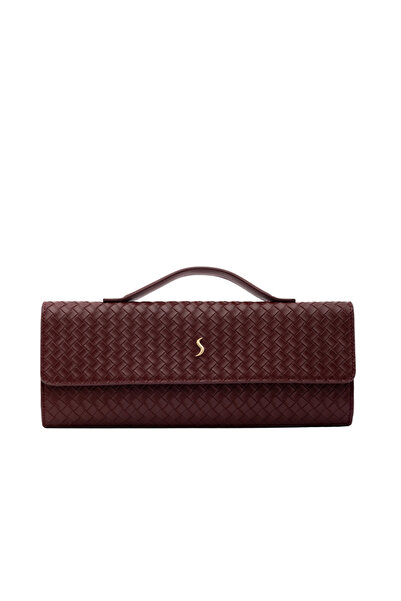 Santini Collection Kadın Clutch Çanta Örgü Dokulu Zarif El Çantası – Aurelia ...