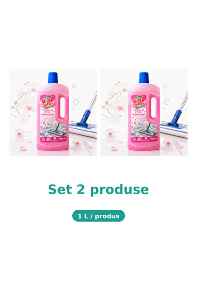 Super wash Bax 2 Pachete Detergent universal pentru pardoseli Super Wash, Par...