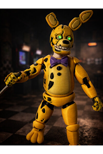 Modellio3D Five Nights at Freddy’s Withered Spring Bonnie 22 cm Hareketli Figür