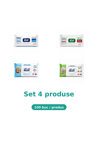 Fibril Комплект от 4 продукта Фибрил, Микс синьо, зелено, XL синьо, XL зелено
