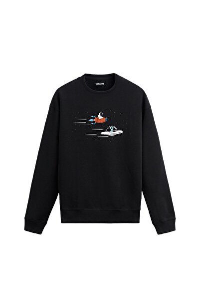 Colermi Rocket and Ufo Racing in Space Sweatshirt