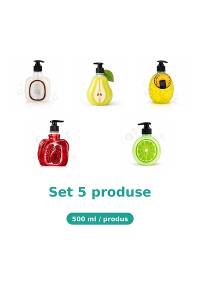 Tasty Set 5 Produse Tasty, Mix Cocos, Pere, Ananas, Rodie, Lime