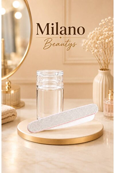 MİLANO BEAUTYS Tırnak Stamperi Süs Damgalama French Stamper Aleti ve Törpü 2'...