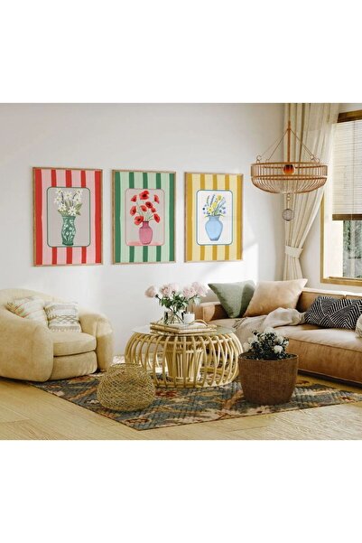 ALAYRA International لوحة جدارية كبيرة مؤطرة للديكور 40×60 سم