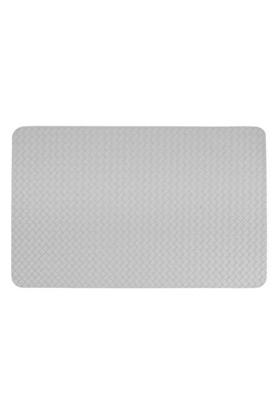 OEM Suport Pentru Farfurii, Gri, Model Geometric, Piele artificială, 45x30cm