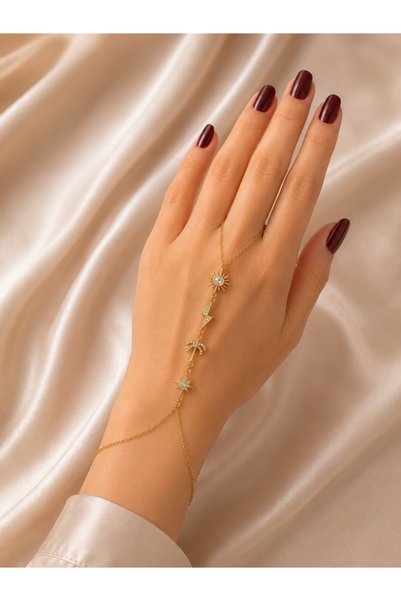 xUPING Burcu Jewelry Sun & Palm Figured Shahmeran
