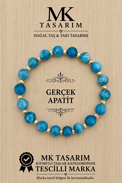 MK tasarım Real Apatite Bracelet Mk.7000.835- Comfort-Peace-Energy- Stress Re...