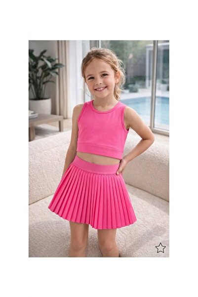 bahar uğurlu Premium Quality Girls' Shorts Swimsuit Skirt Set
