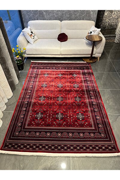 Dinarsu Asya Etnik Desenli %100 Polyester Yumuşak Dokulu Salon Oturma Odası H...